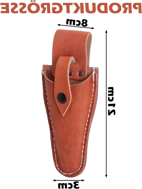 Dailygoods- Tuinschaar Hoogwaardige Materialen - Gereedschapstas - Leren Holster - Slijtvast - Krasbestendig - Robuuste Constructie - Gereedschapshouder van Dailygoods — afbeelding 2