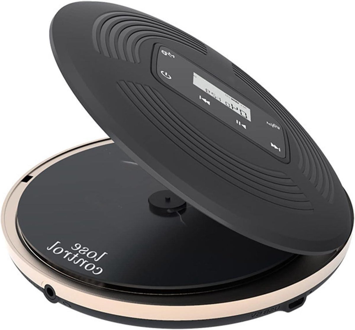 Draagbare Cd-speler - Muziek Speler - Muziek Luisteren - Bluetooth FM Zender - 1800mAh Batterij - Zwart