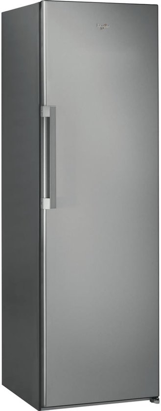 Whirlpool vrijstaande 1-deurs koelkast 364L roestvrij staal, LED verlichting, FreshControl, omkeerbare deur