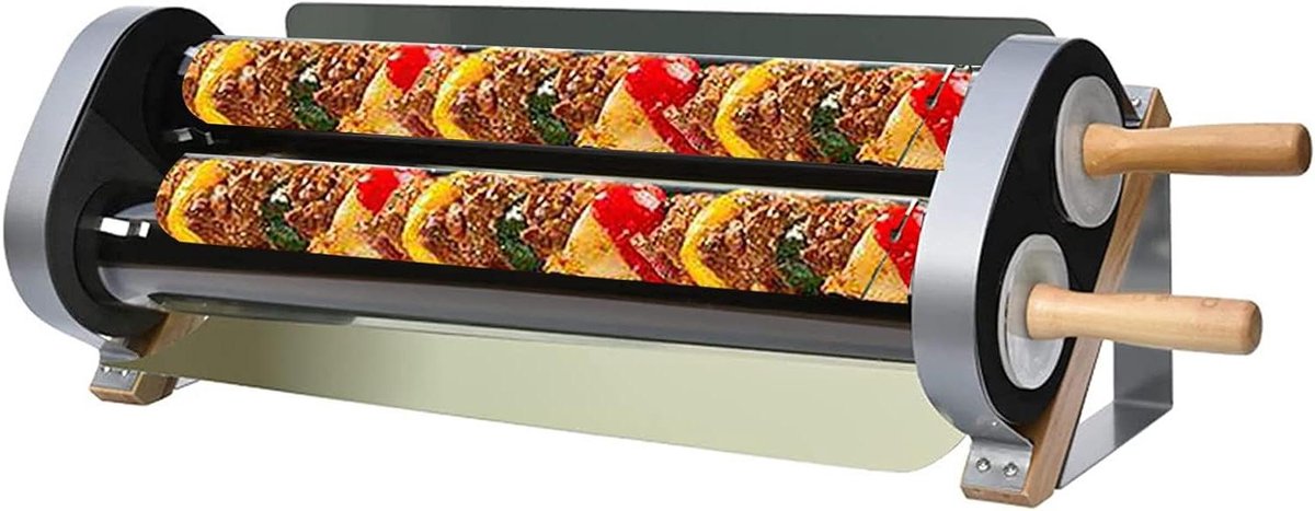 Zonneoven - Zonnebarbecue - Buiten koken - Dubbele buizen - 62 x 26 x 22 cm - Zilver