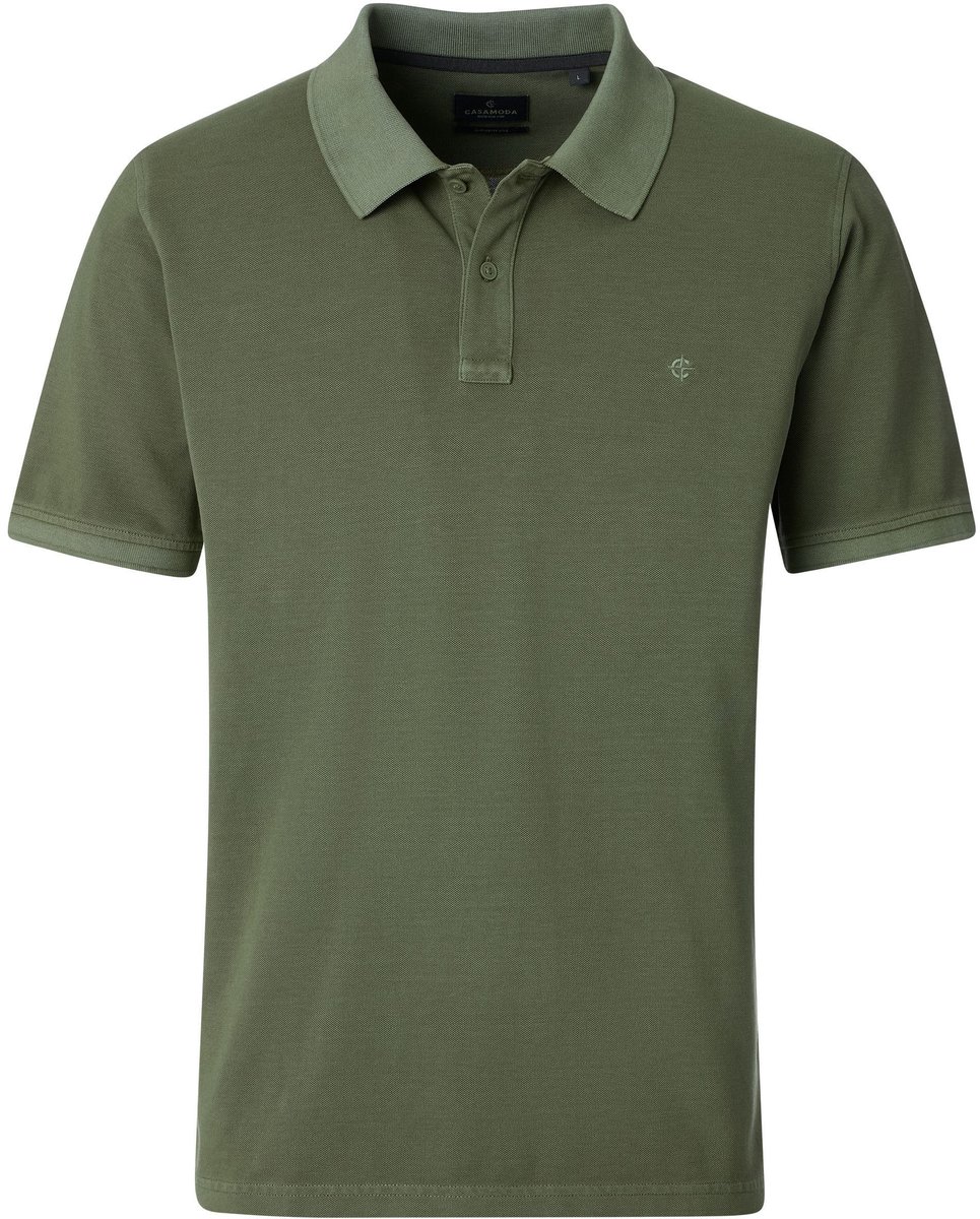 CASAMODA Polo Piqué Groen - Maat XL - Heren