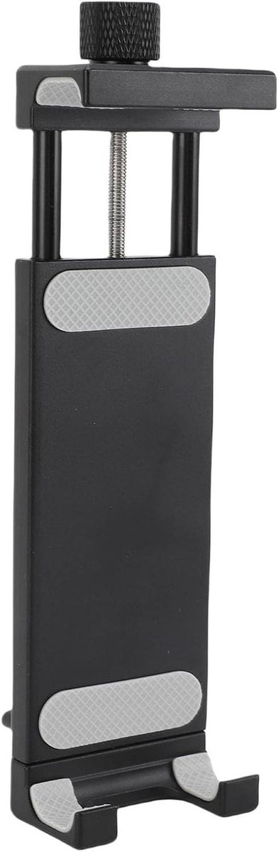 Tablet Statiefbevestiging - Universele Clips - Live Streaming - Volledig Metalen Constructie - 120-250mm Bereik - Zilver