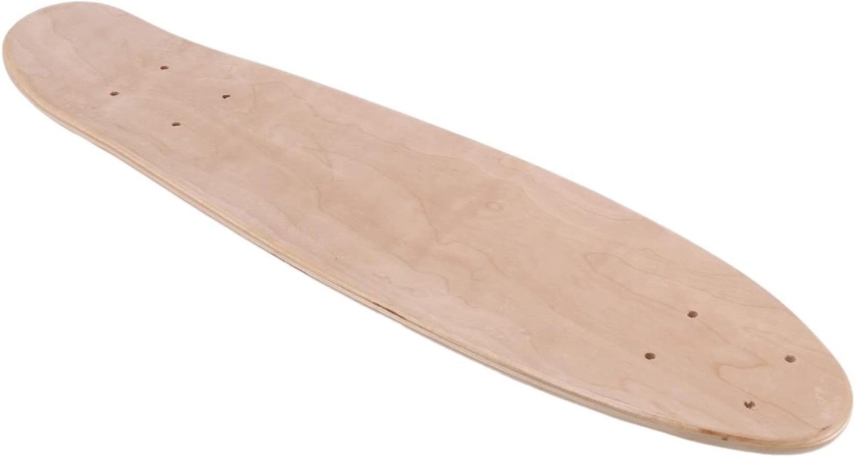 Skateboard Deck Blank Board Cruisen en Glijden 7-laags Esdoorn 55.5x15cm Houtkleur