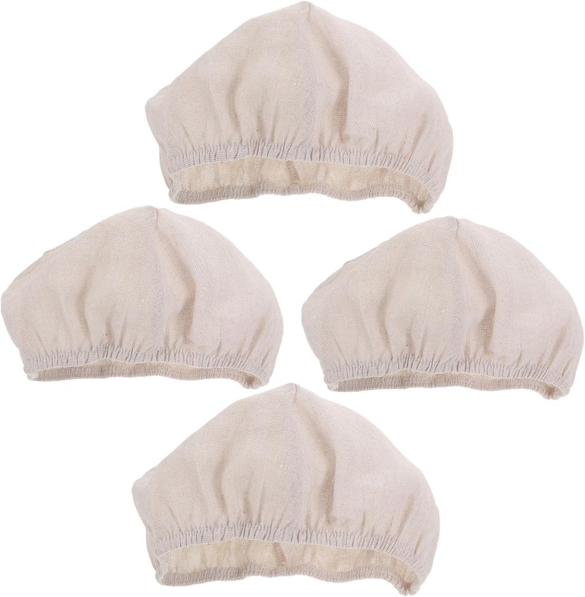 Broodmand Covers - Voedseldoeken - Brood Fermentatie - Wasbaar Katoen - 2 Stuks 25cm - Beige