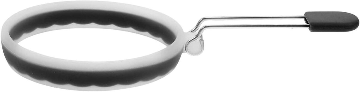 Omeletmaker Ring - Ei Vorm - Ontbijt Maken - Creatief Ontwerp - 10.2 cm - Zwart