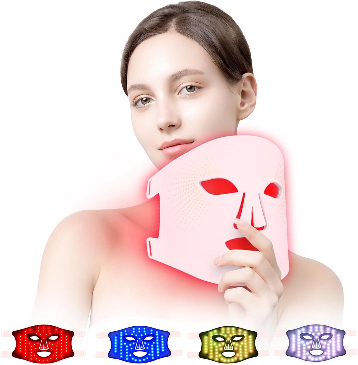 LED Masker- Lichttherapie - LED Gezichtsmasker - Huidcomfort