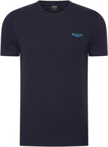 Heren Tee SS met Ballin Est. 2013 Mediterranean Backprint Shirt Print - Blauw - Maat M