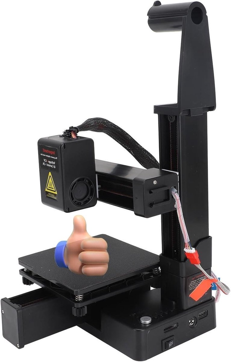Compacte 3D Printer - Kleine Printmachine - Onderwijs Hobby - Snelle Verwarming - 100x100x100mm