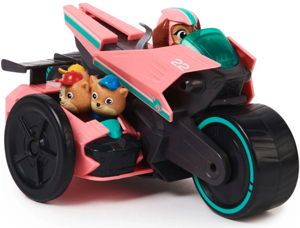 Paw Patrol Speelgoed - Reddingsmotor met Liberty en 3 Junior Patrollers - Vanaf 3 jaar - Motor - Motorfiets - Figuren - Poppetjes — afbeelding 2