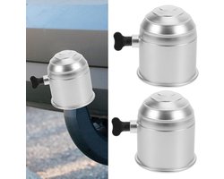 Trekhaak Afdekking - Kogelhoes Trailer - Bescherming Aanhanger - Universele Pasvorm - 57 Gram - Zilver