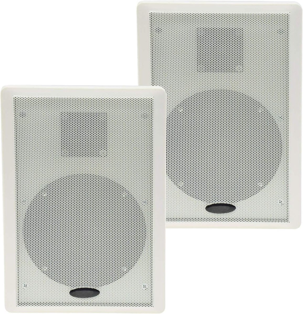 Wandluidspreker Plat - Flatpanel Systeem - Thuisbioscoop Geluid - Zeer Platte Opbouw - 40 Watt 2-weg - Wit