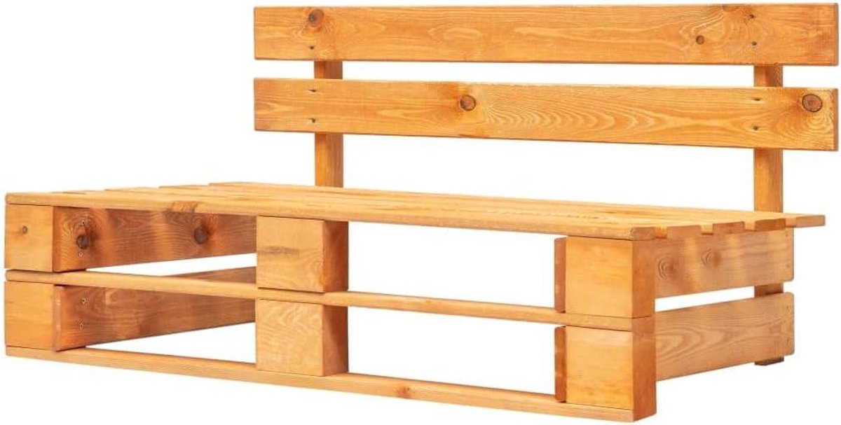 vidaXL Garden bench pallet wood honey brown