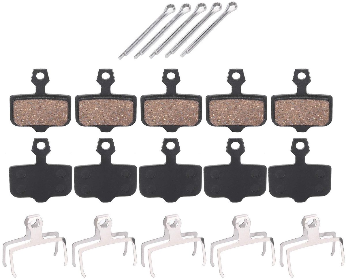 VGEBY Disc Brake Pads - 5 Paar 30MM Mountainbike Remblokken - Resin Semi-Metaal