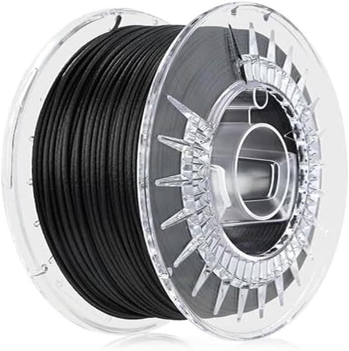 3D Printer Filament - PETG Koolstofvezel - Industriële Prints - Geurloos Hoge Precisie - 1.75 mm 0.5 kg - Zwart