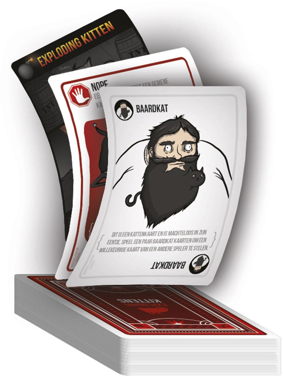 Exploding Kittens Originele Editie - Kaartspel vol spanning en humor - 2 tot 5 spelers - Vanaf 7 jaar — afbeelding 8