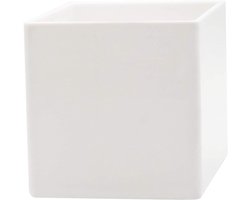 Royal Imports Bloemvazen van acryl - decoratief middelpunt voor thuis of bruiloft - niet-breekbaar plastic, 15,2 cm - wit