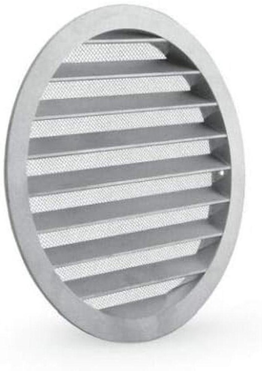 Rond Ventilatie Rooster van Gegoten Aluminium met Vliegengaas Weerbestendig