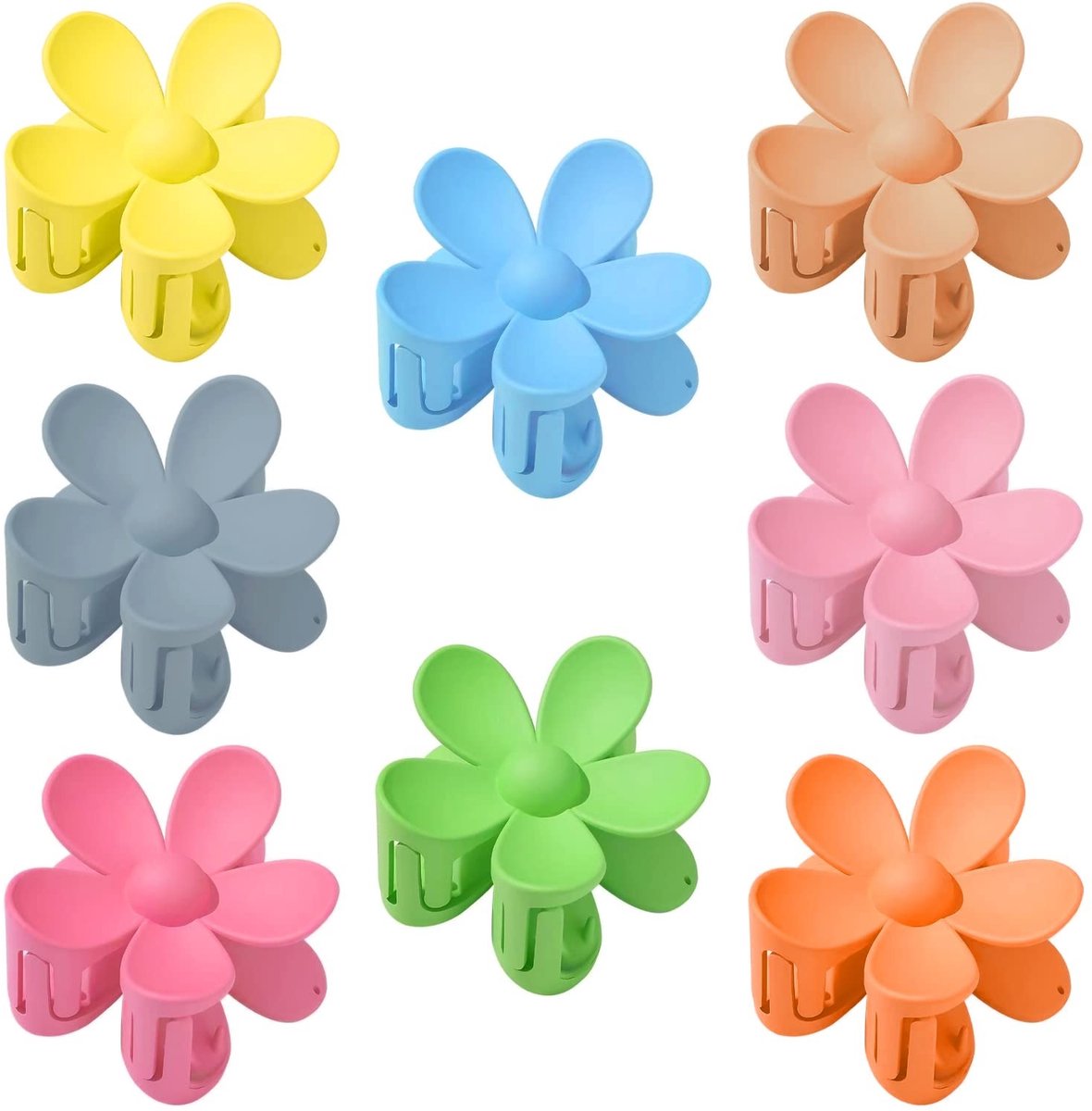 Allecto - Stuks Bloem Haar Klemmen - Schattige Petal Haarclips in Diverse Kleuren