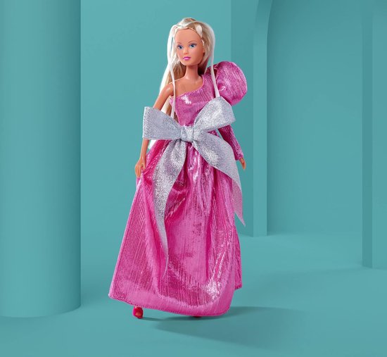 Steffi Love Speelpop - Aankleedpop Modepop - Kinderen Spelen - Avondjurk Strikdetails - 29 cm - Roze van Steffi Love — afbeelding 3