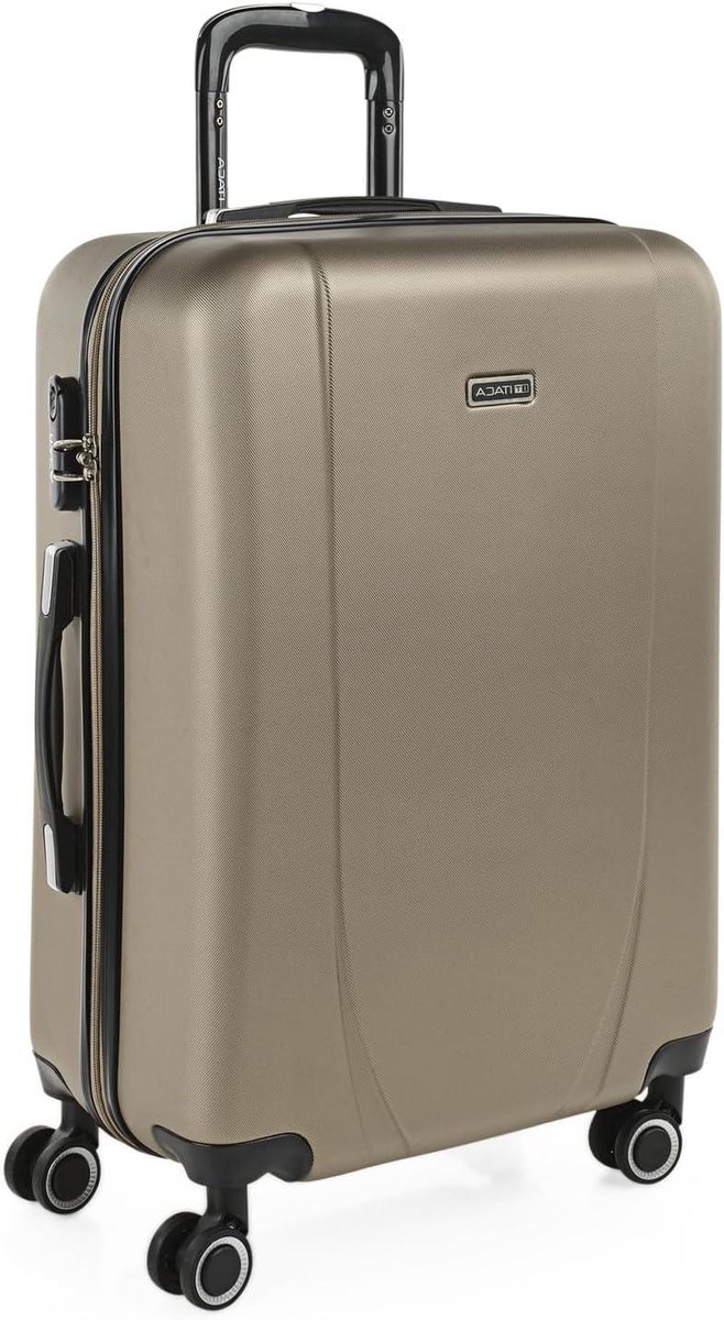 Reis koffer - Bagage set - Vakantie en zakenreis - Lichtgewicht en ruim - 42x65x24 cm - Champagne