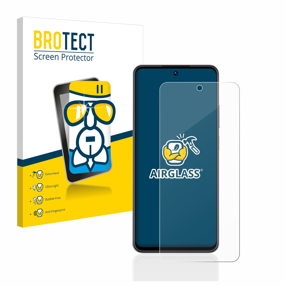 Screenprotector voor realme C55 Beschermglas transparant