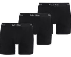 Calvin Klein Icon Cotton Stretch Boxer briefs (3-pack) - heren boxers extra lang - zwart