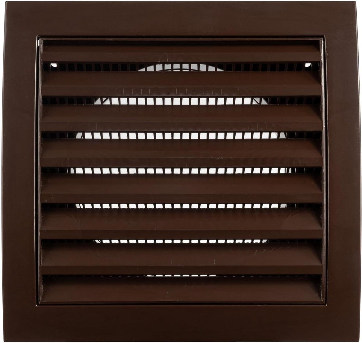 Ventilatierooster - Afdekplaat Rooster - Ventilatie Afsluiten - Ingebouwd Gaasscherm - 100 mm - Bruin
