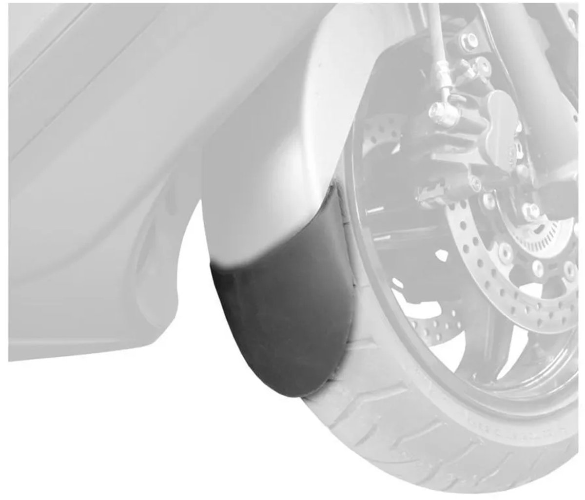 Puig Suzuki Burgman 400 10 Verlenging Voorspatbord Zwart