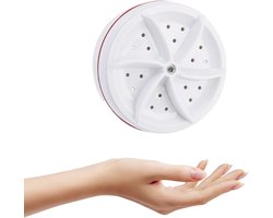 Draagbare mini-wasmachine, ultrasone turbo-wasmachine voor reizen, kamperen, zakenreizen, wasstraat met USB-voeding voor het reinigen van sokken, ondergoed, klein