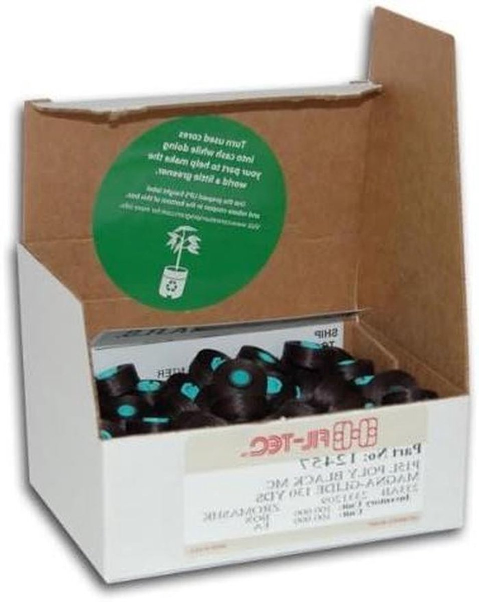 Voorbedraaide Spoelen - Naaispoelen - Borduursels Maken - Magnetische Kern - 100 Stuks - Zwart
