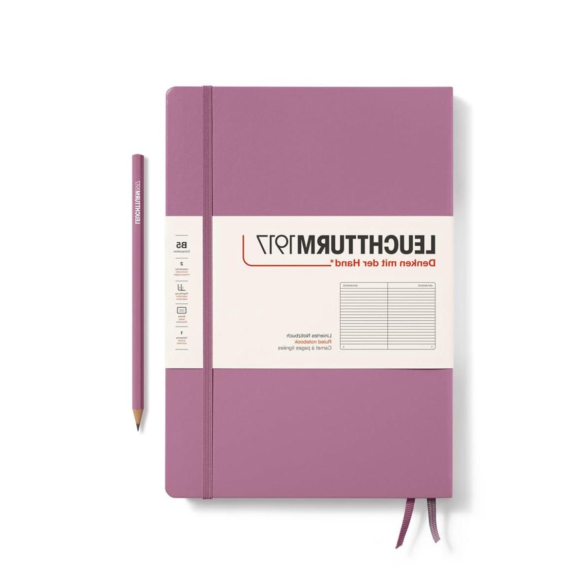 Notitieboek - Schrift Hardcover - Dagelijks Schrijven - Genummerde Pagina's - B5 formaat - Roze