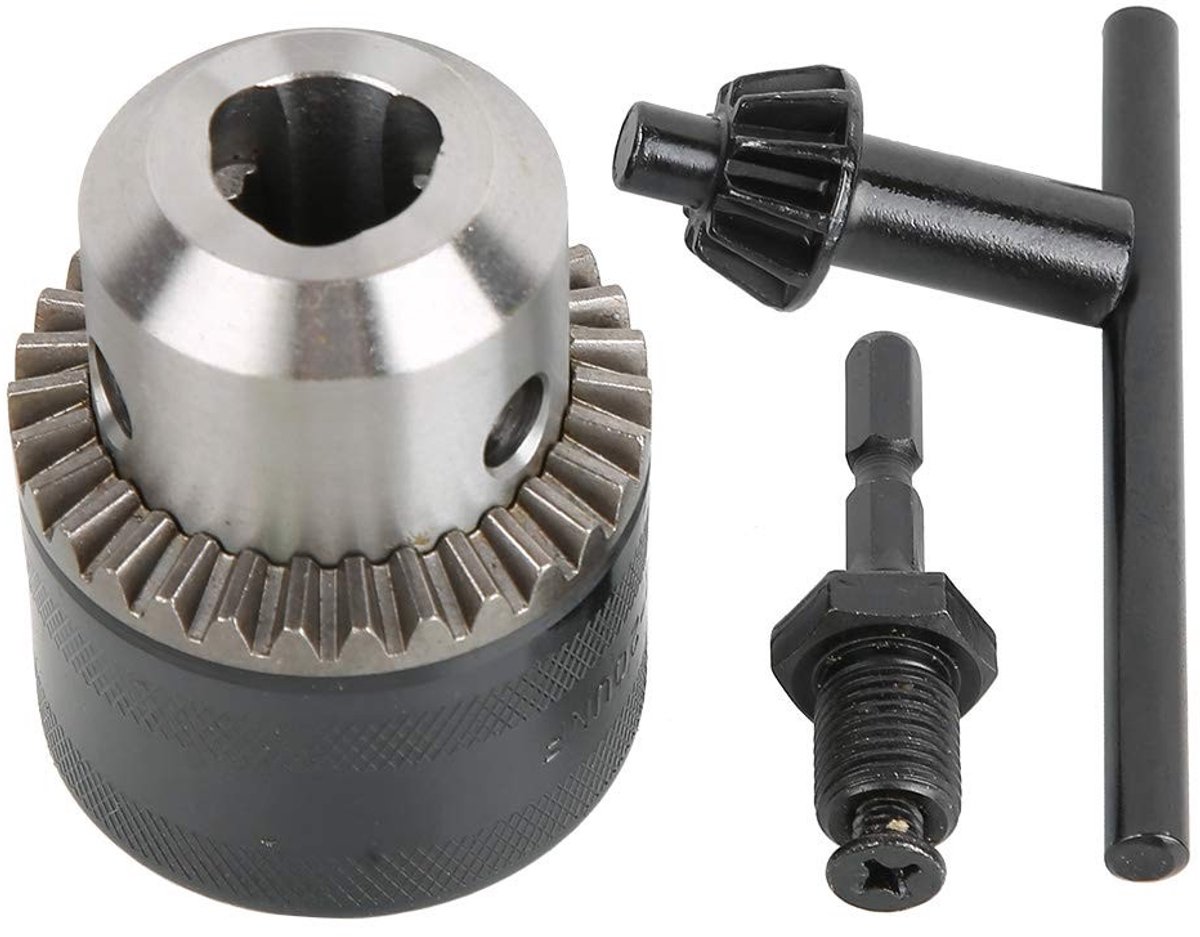 aladdien - Boorkop 3.0-16MM - Precisie Boorkop - Roestvrij - Adapter Set - Voor Boormachines en Freesmachines - 1/2-20UNF - Inclusief 1/4 Hex Adapter
