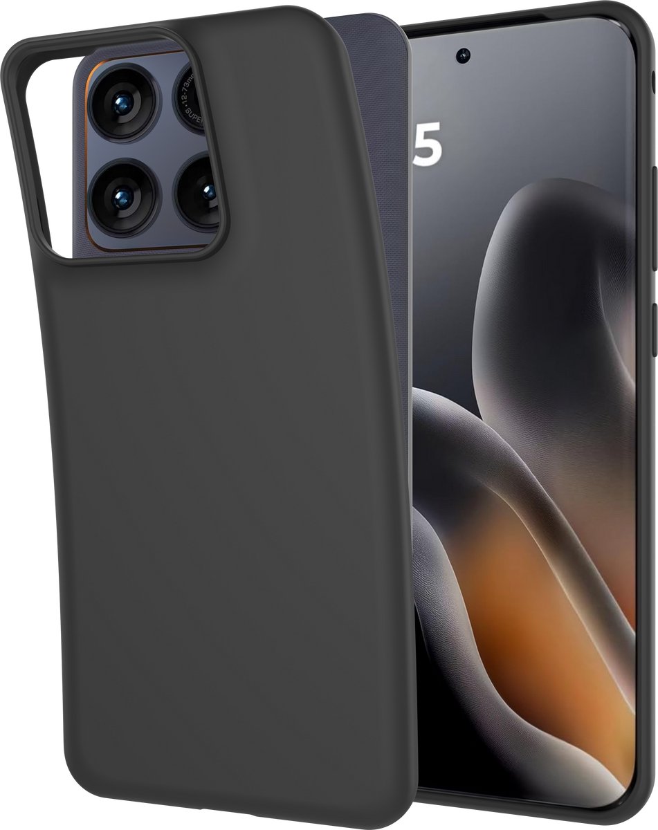 Just in Case hoesje geschikt voor Motorola Edge 70 Fusion Hoesje Siliconen - Flexibele Case - Zwart