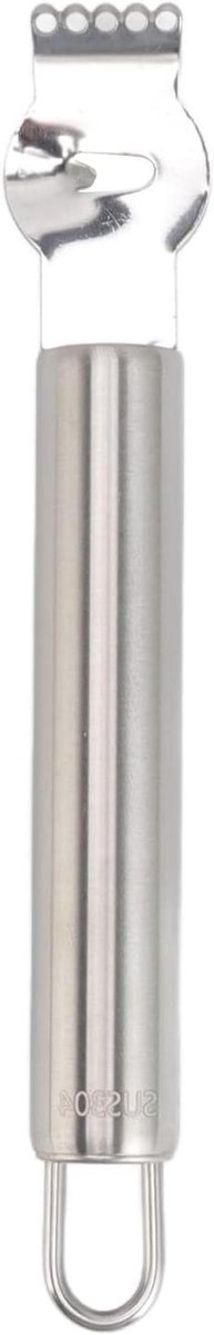 Citroenschiller Rasp - Citrus Zester - Fruit Schillen - 304 Roestvrij Staal - 16.5 cm - Zilver