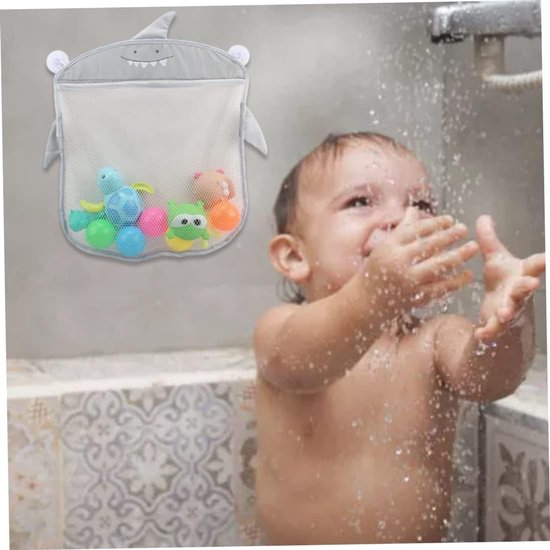 Baby Bad Speelgoed Organizer - Opbergnet Douche - Badkamer Opruimen - Lichtgewicht Materiaal - Groot Formaat - Wit — afbeelding 2