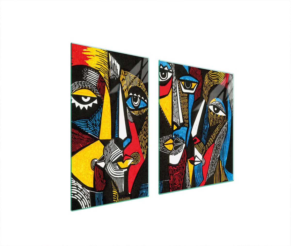 TMK ArtDeko - Snijplank - Glas - 100x52 cm - Pop Art