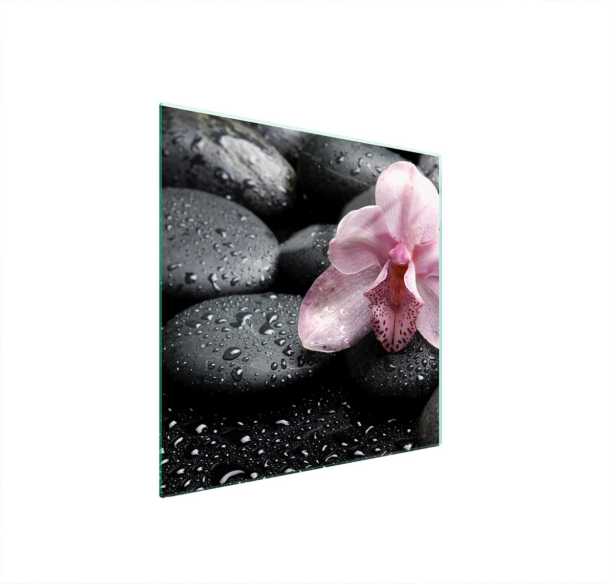 TMK ArtDeko - Snijplank van gehard glas - 50x52 cm - Orchidee