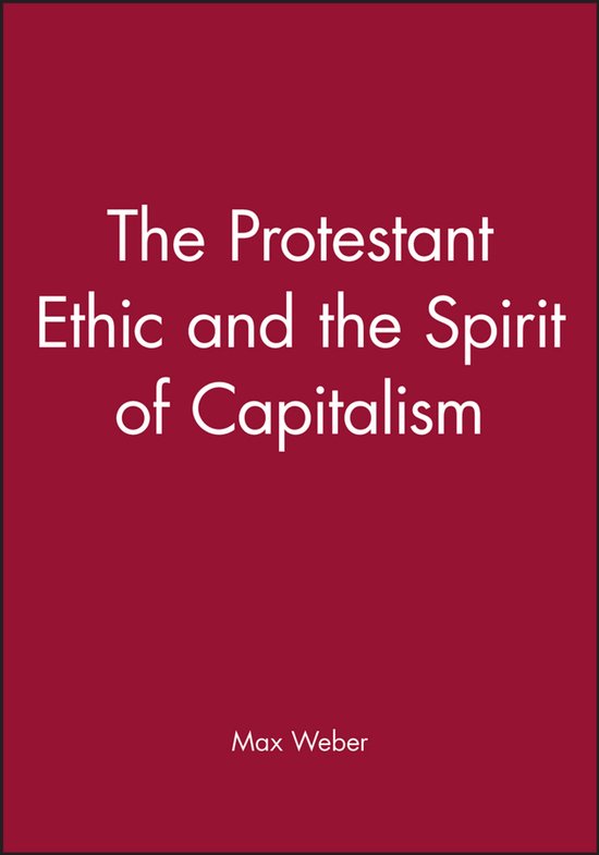 The Protestant Ethic And The Spirit Of Capitalism - cover