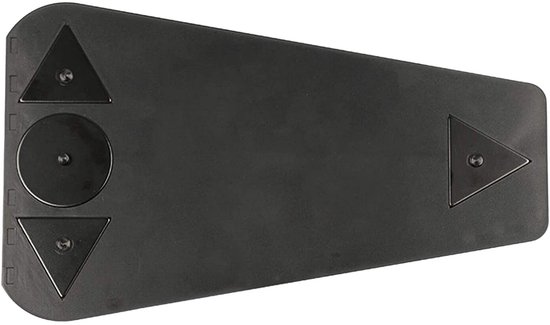 Golfputtingtrainer - Uitlijning - Binnen en buiten - Trainingshulpmiddel - Stevig, duurzaam oefenapparaat voor putting - Geschikt voor golf - Zwart - 13 x 6,5 x 22 cm van Merkloos — afbeelding 4