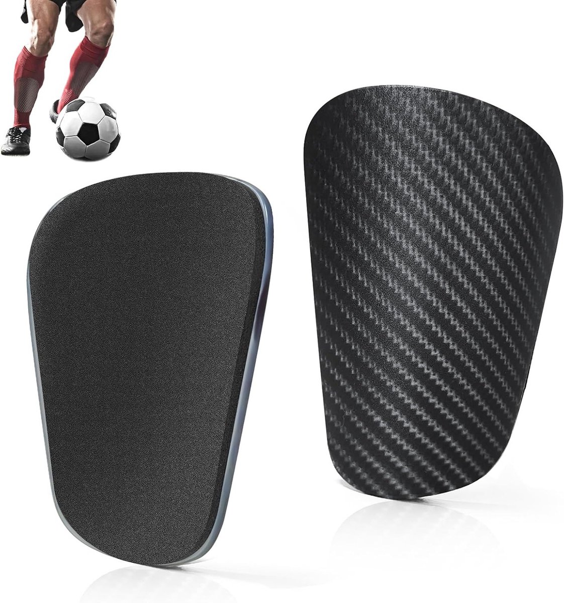 Compacte Mini Voetbalscheenbeschermers voor Kinderen en Junioren