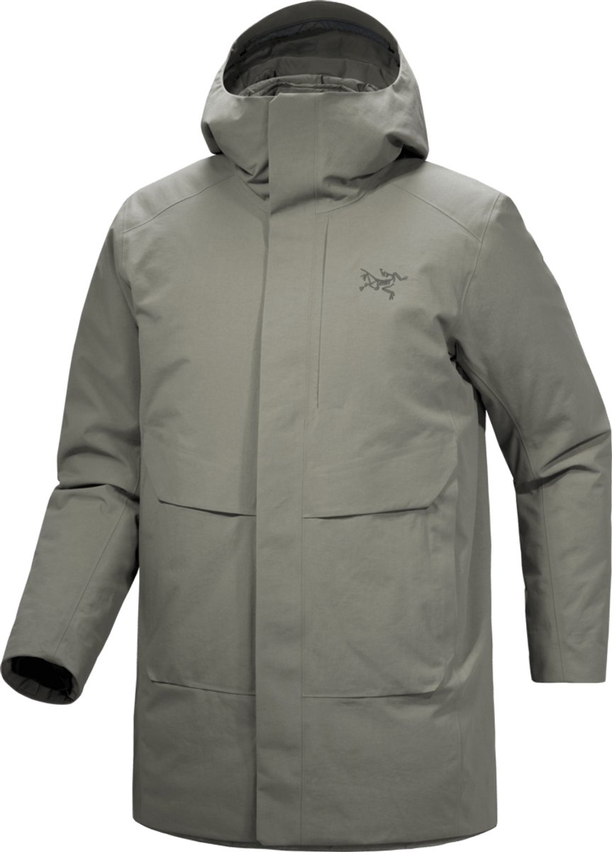 Therme Down Parka Jas Heren Forage Grijs