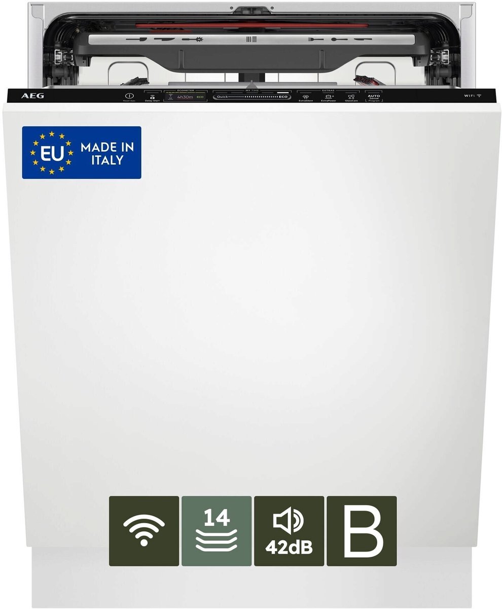AEG FSK75778P EcoLine - Inbouwvaatwasser - 14 couverts