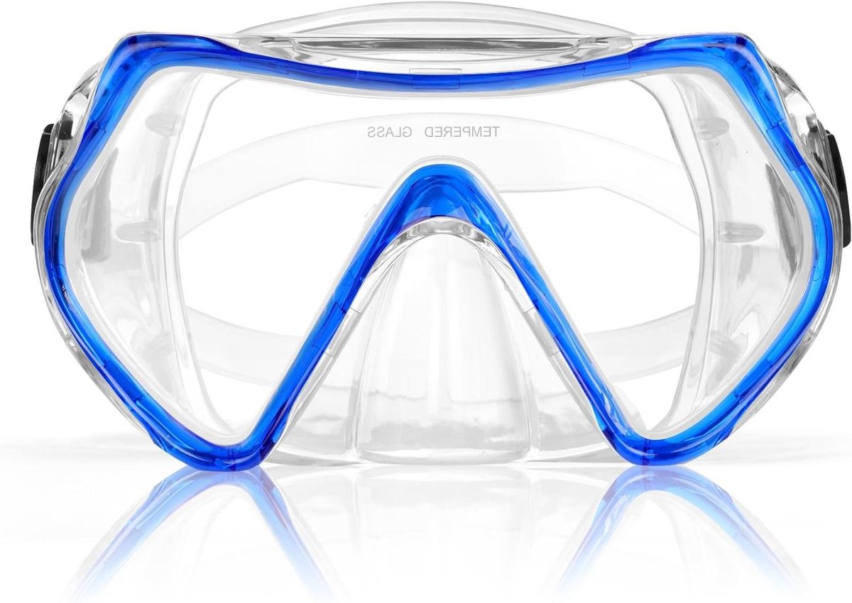 Snorkelmasker - Duikbril - Onderwater Verkenning - 180° Panoramisch Zicht - 20.3 x 10.9 x 6.9 cm - Blauw