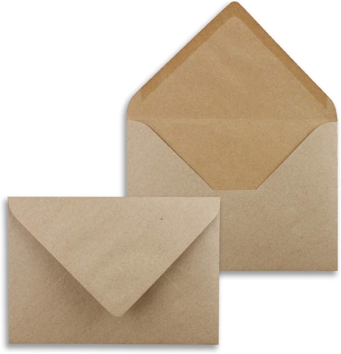 Enveloppen B6 - Papieren enveloppen - Kaarten versturen - Kraftpapier 120 g/m² - 176 x 125 cm - Kraftpapier