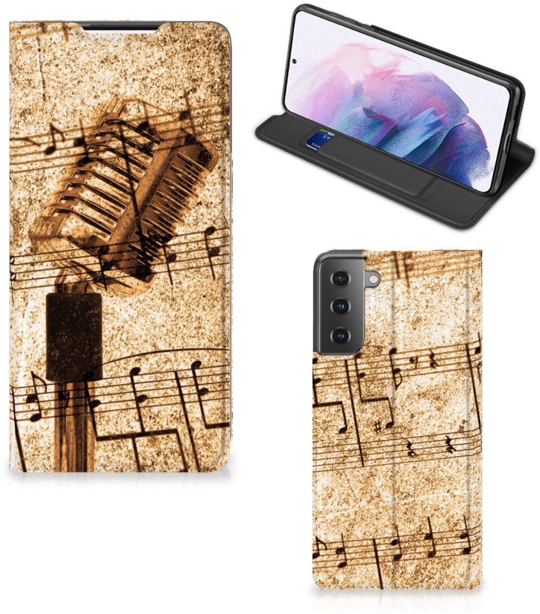 Samsung Galaxy S21 Plus Stand Case Bladmuziek