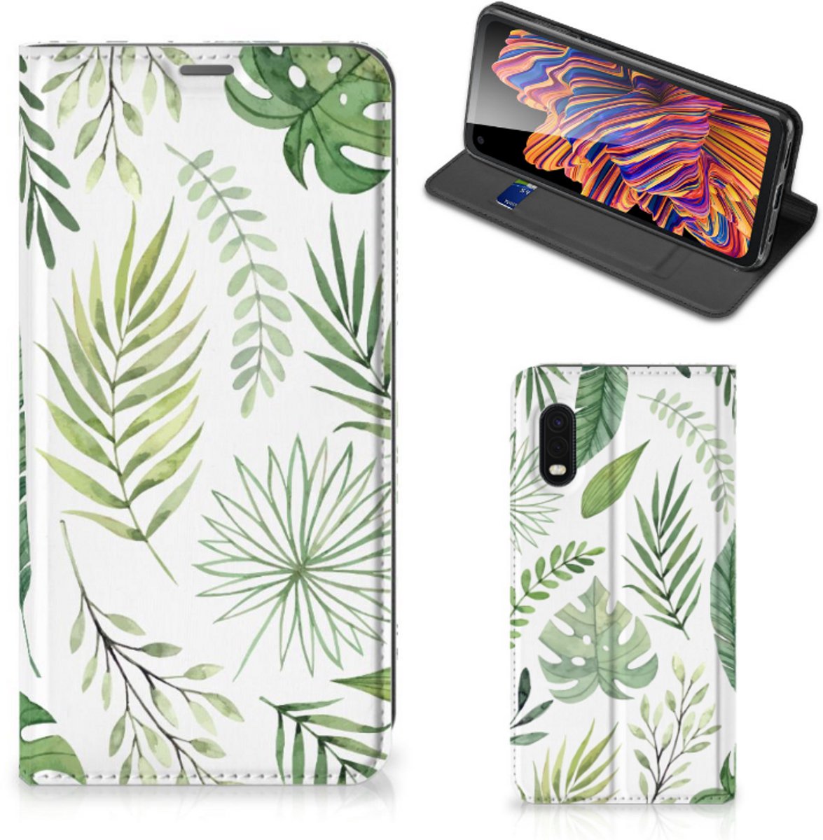 Samsung Xcover Pro Smart Cover Leaves