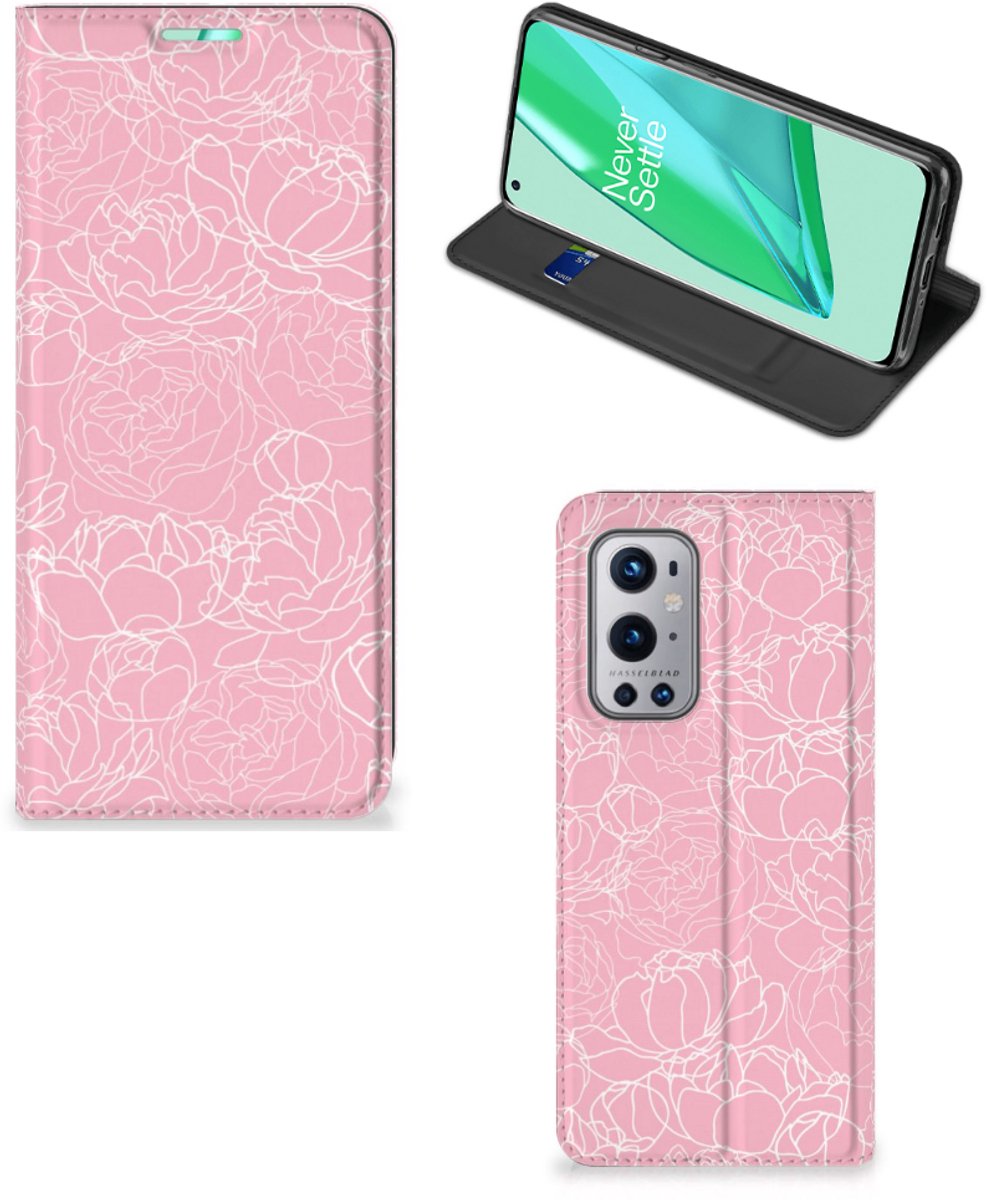 OnePlus 9 Pro Smart Cover White Flowers