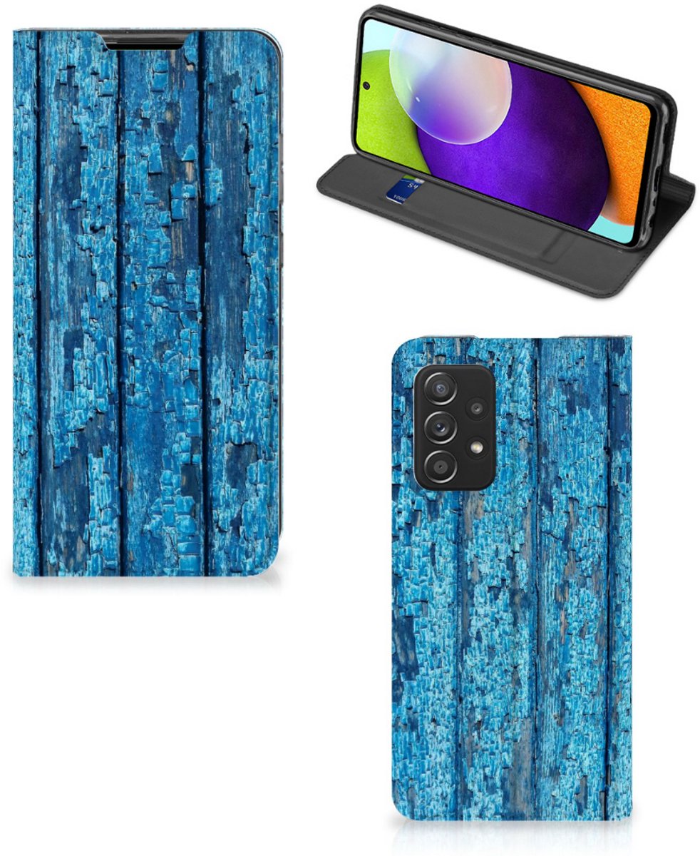 Samsung Galaxy A52 Book Wallet Case Wood Blue