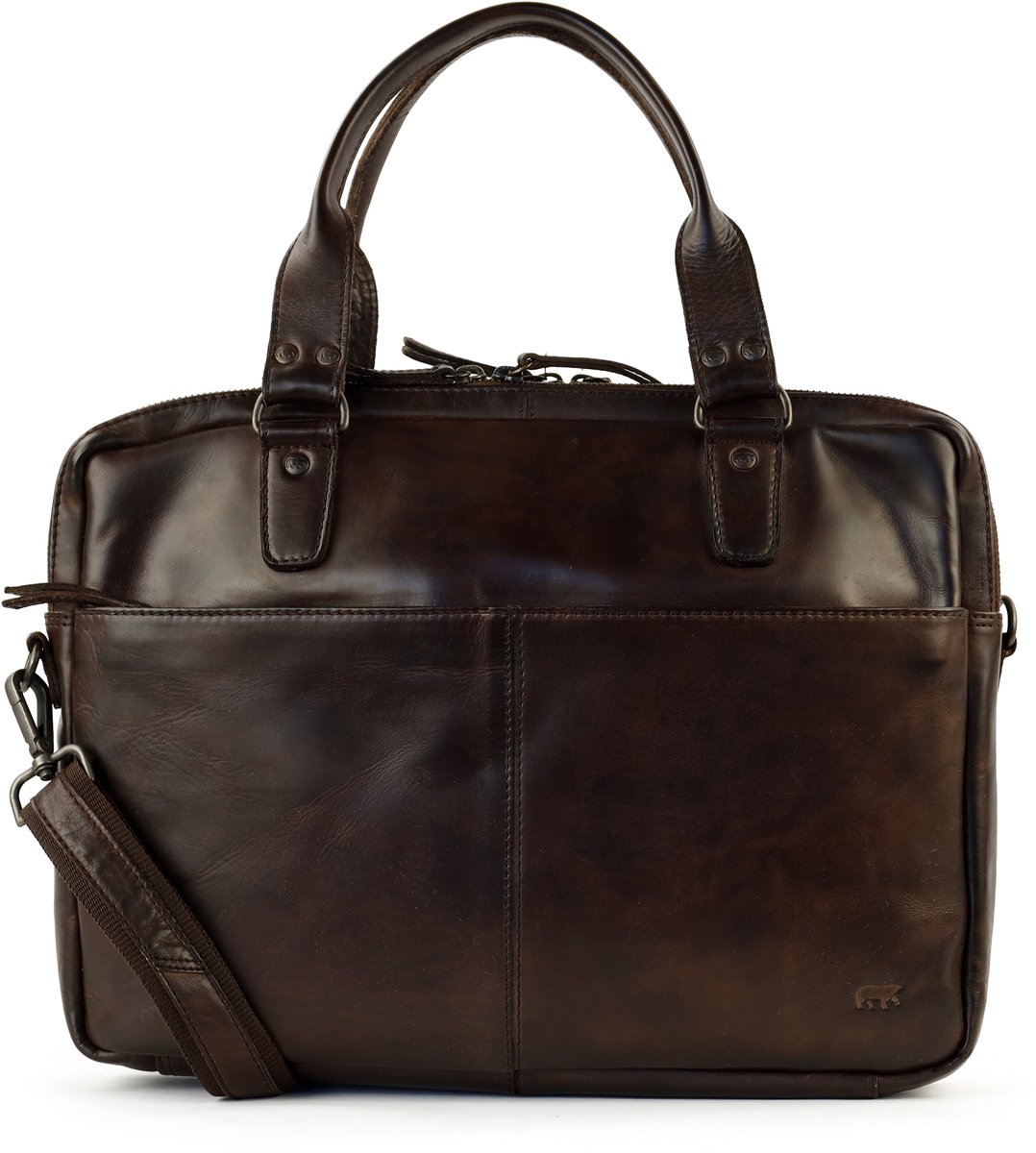 Bear Design Teun Laptoptas -14 inch - Bruin