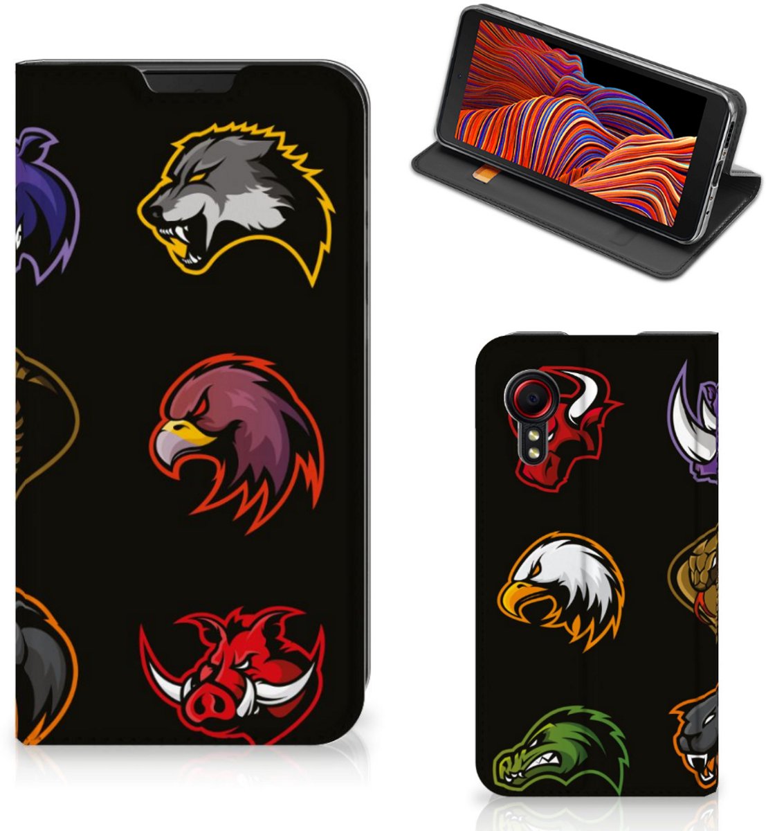 Samsung Galaxy Xcover 5 Magnet Case Cartoon